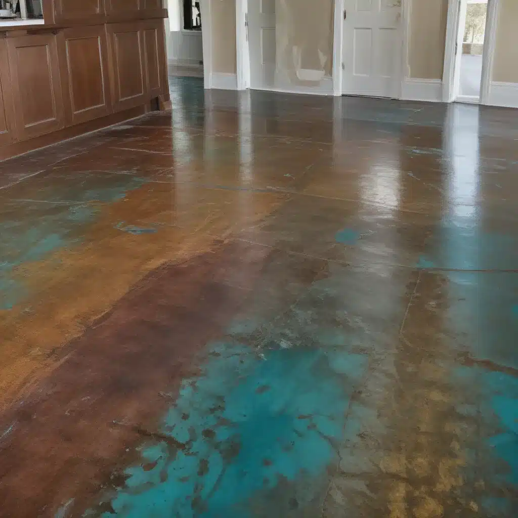 Acid-Stained Floors Unleash Color Potential